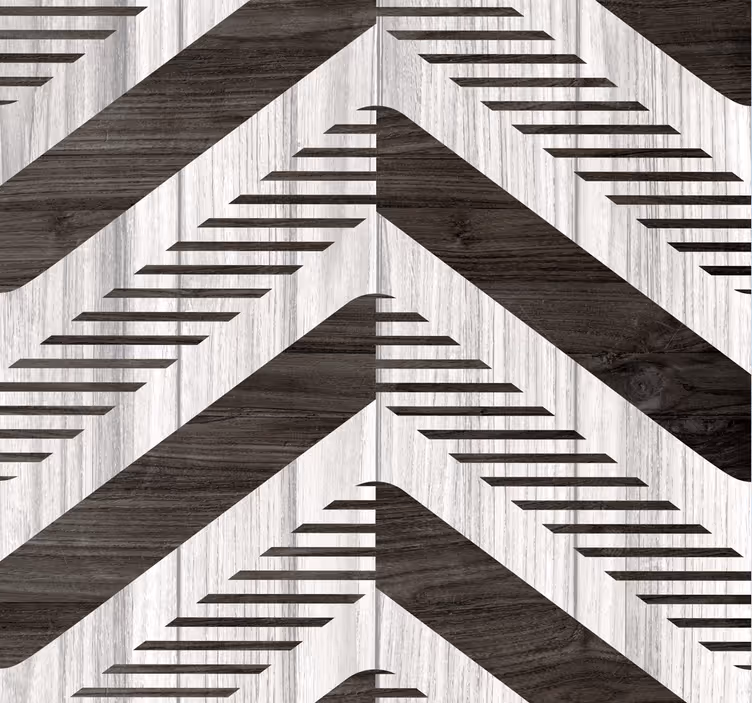 Silkės kontrastas geometrinis raštų tapetas - „Tenstickers“