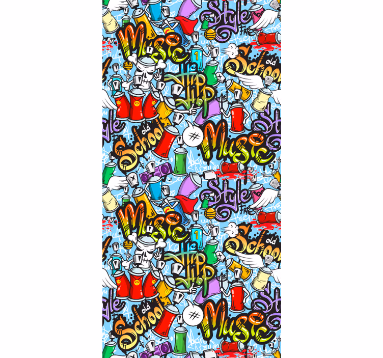 Grafiti elementai meno tapetas - „Tenstickers“
