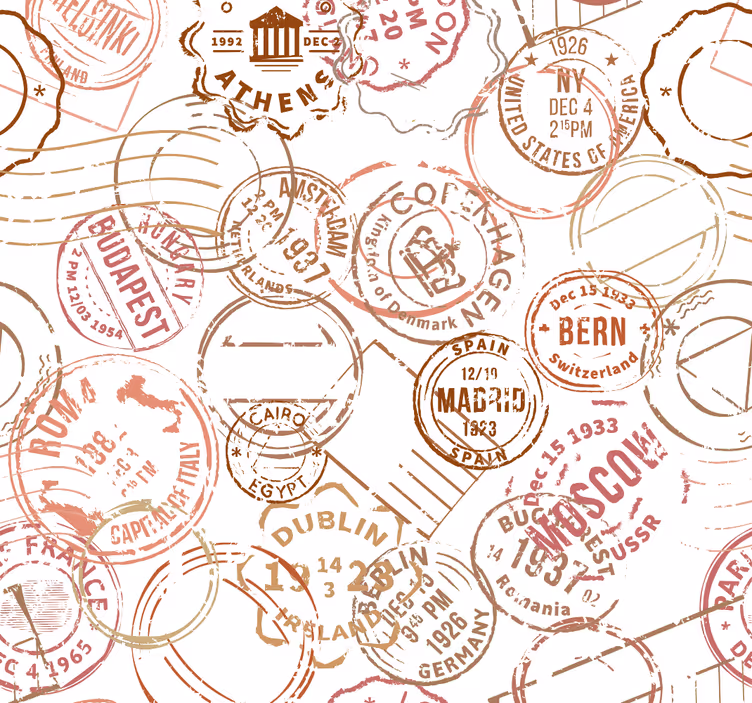 Antspauduotas paso motyvas miesto tapetai - „Tenstickers“
