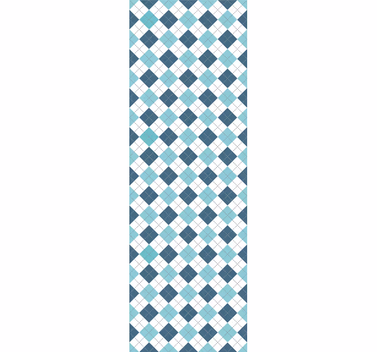 Geometrinis argyle modelis kvadratinės tapetos - „Tenstickers“