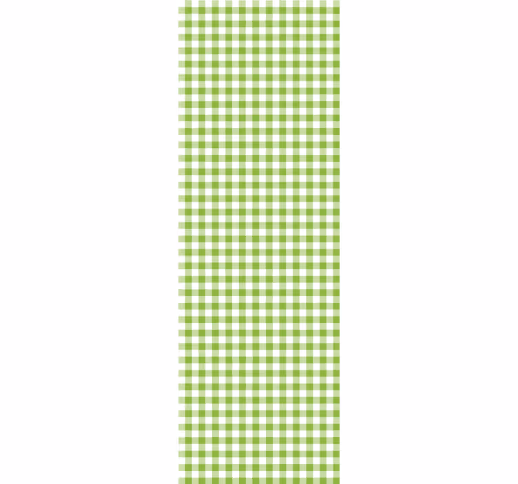 Gingham check modelis valgomojo tapetas - „Tenstickers“