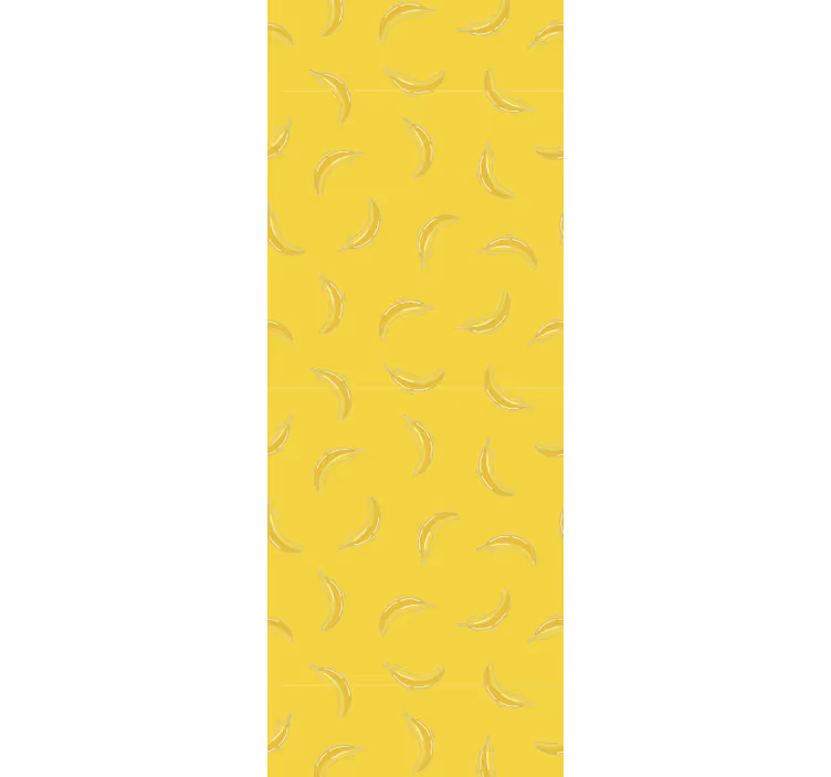 Geltoni bananų modelio modernūs tapetai - „Tenstickers“