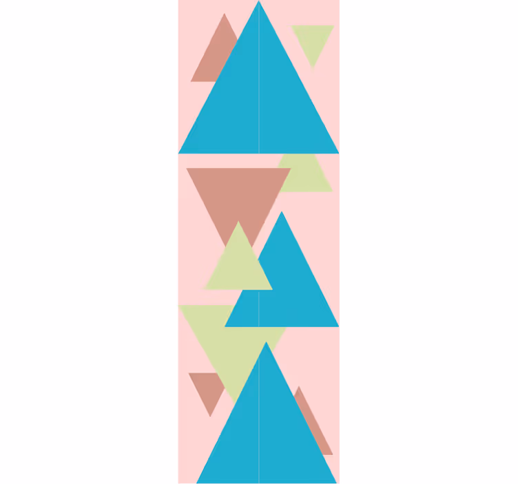 Geometrinių formų freska geometrinis raštų tapetas - „Tenstickers“