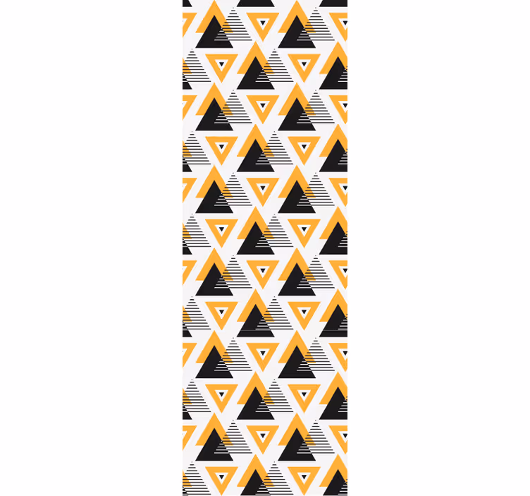 Geometrinio trikampio suliejimas geometrinis raštų tapetas - „Tenstickers“
