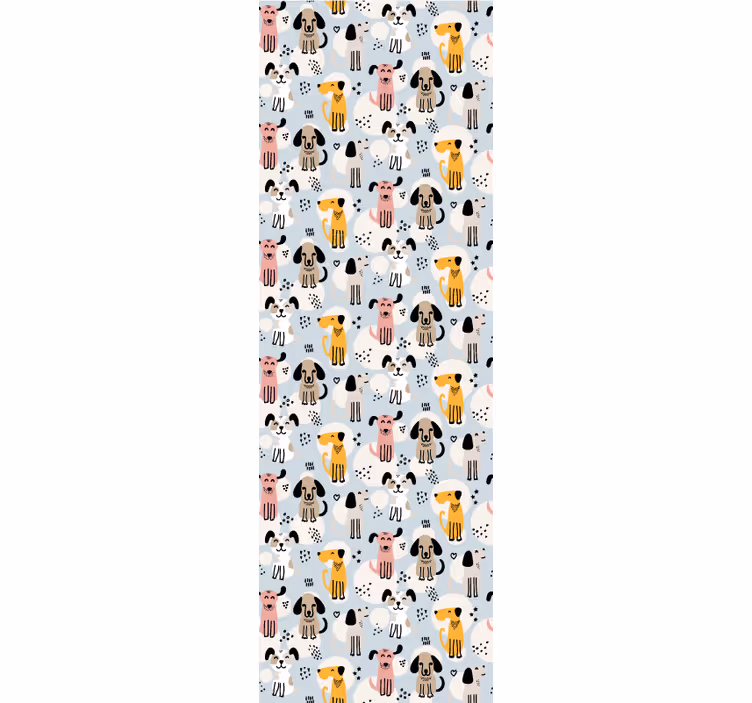 šunų raštų žaismas šunų tapetas - „Tenstickers“