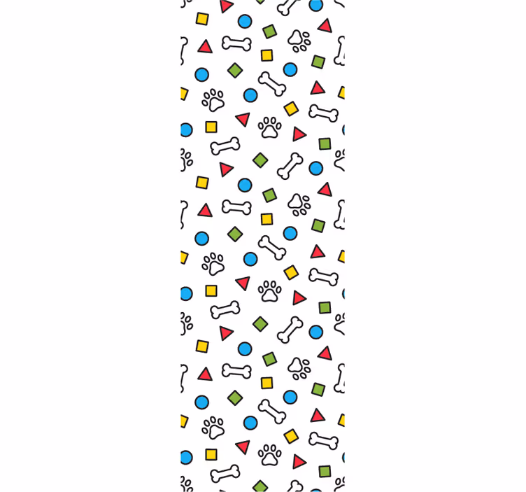 žaismingi augintinio motyvai šunų tapetas - „Tenstickers“