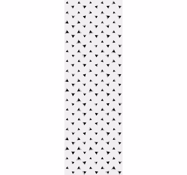 Juodai baltas motyvas geometrinis raštų tapetas - „Tenstickers“