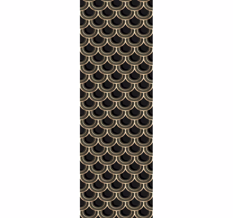 Modernūs art deco mėlyno aukso tapetai - „Tenstickers“