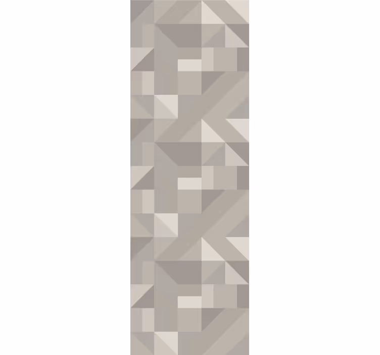 Neutralūs smėlio atspalviai geometrinis raštų tapetas - „Tenstickers“