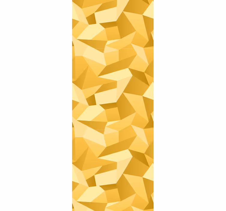 3d aukso geometrinių formų trikampio tapetai - „Tenstickers“