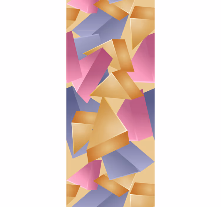 Abstrakčių formų išdėstymas geometrinis raštų tapetas - „Tenstickers“