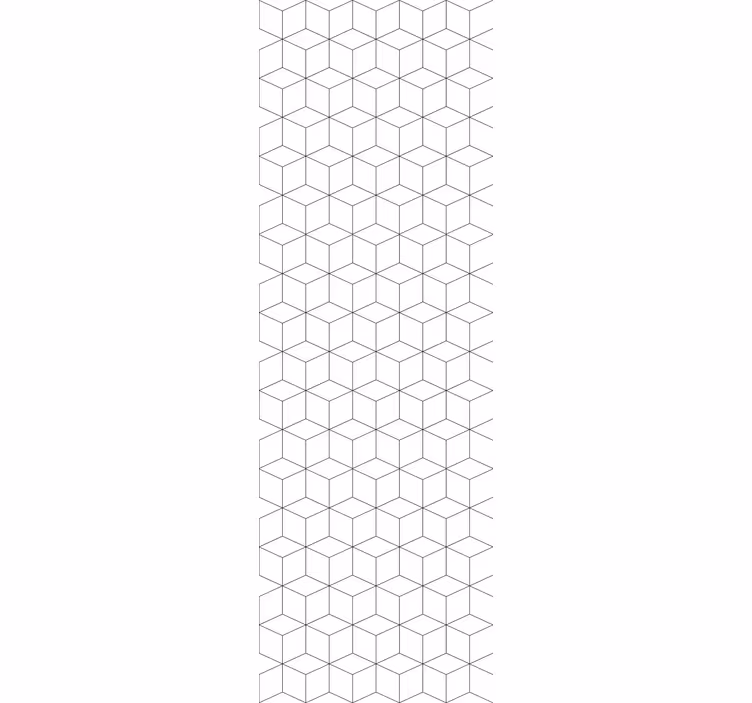 Geometrinių kubelių rašto kvadratiniai tapetai - „Tenstickers“
