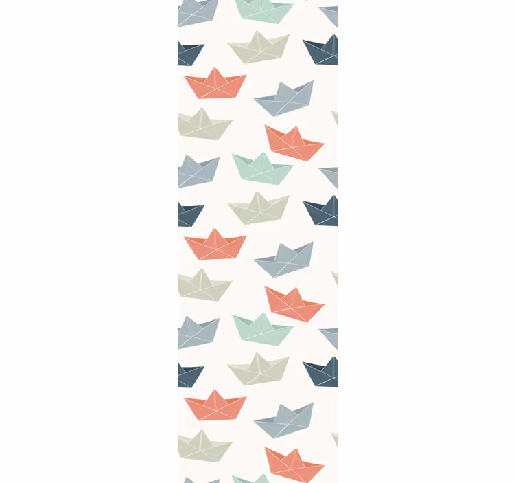 Popieriniai laivelio rašto vaikiški tapetai - „Tenstickers“