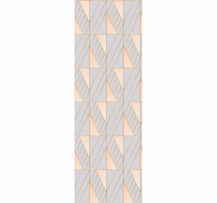 Rožinės ir pilkos spalvos art deco stiliaus tapetai - „Tenstickers“