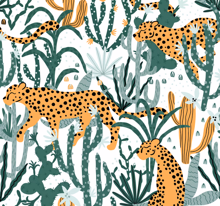 Pelėda dykumoje leopardinis tapetas - „Tenstickers“