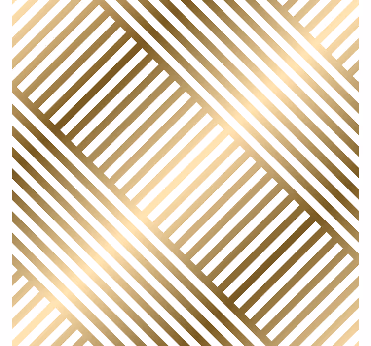 Geometrinės aukso linijos tapetai įėjimui - „Tenstickers“