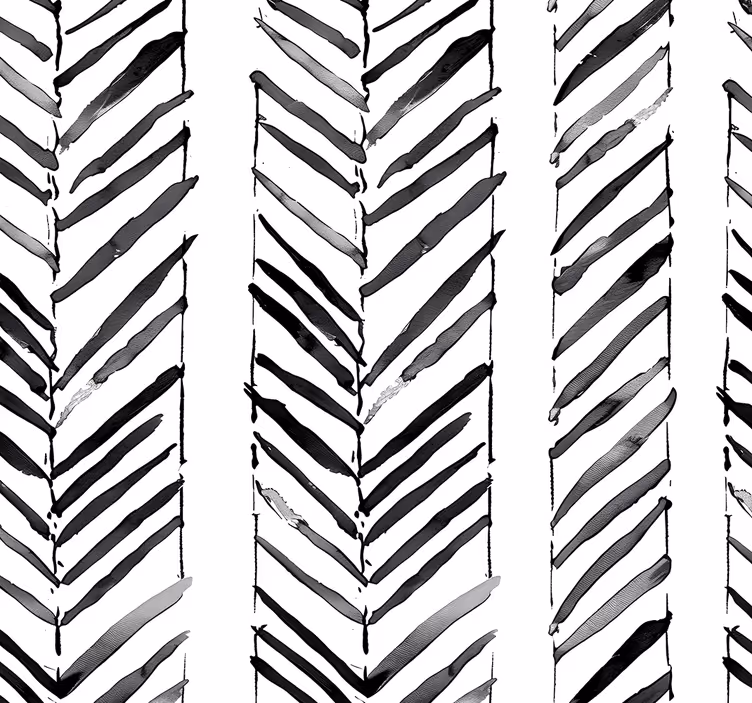 Juodai baltas geometrinis dizainas ofiso tapetas - „Tenstickers“