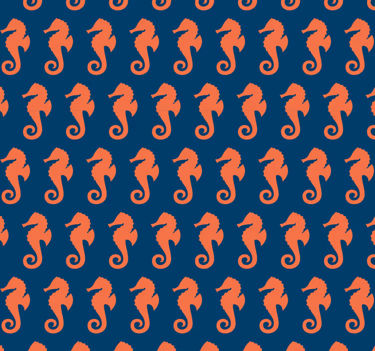 Jūrų arkliuko motyvas gyvūnai tapetai - „Tenstickers“
