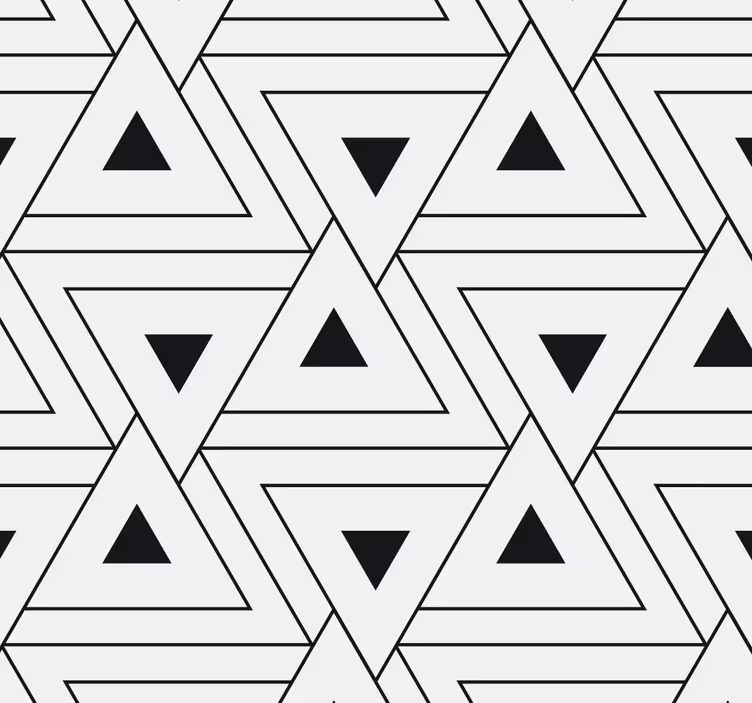Trikampio raštas geometrinis raštų tapetas - „Tenstickers“