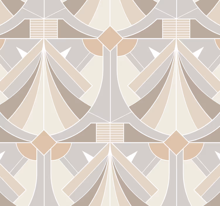 Art deco geometrinis dizainas tapetai įėjimui - „Tenstickers“