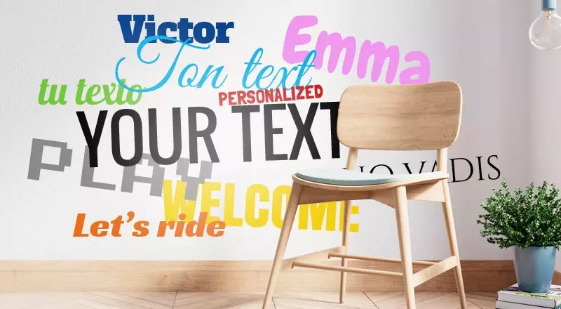 Suasmeninto teksto lipdukai