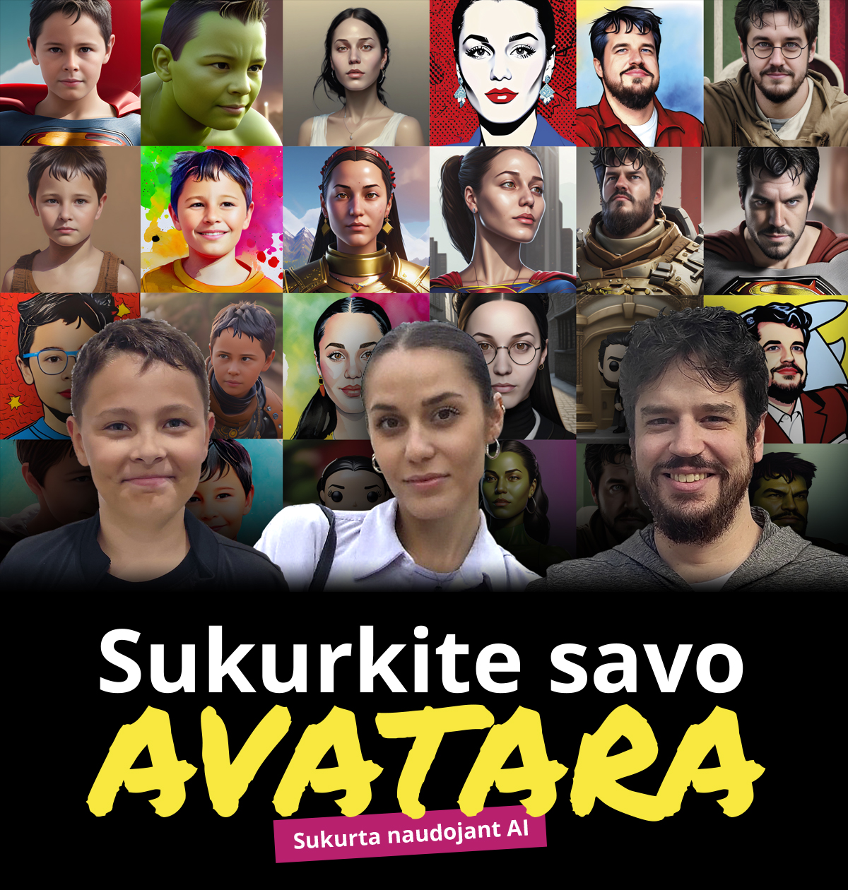 Sukurkite savo avatarą