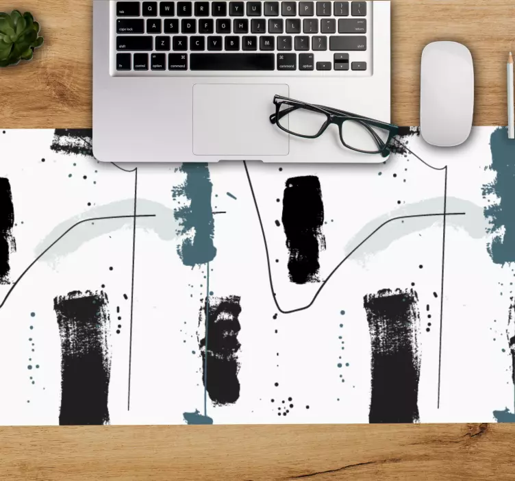 Abstrakčios meninės formos modernus pelės kilimėlis - „Tenstickers“
