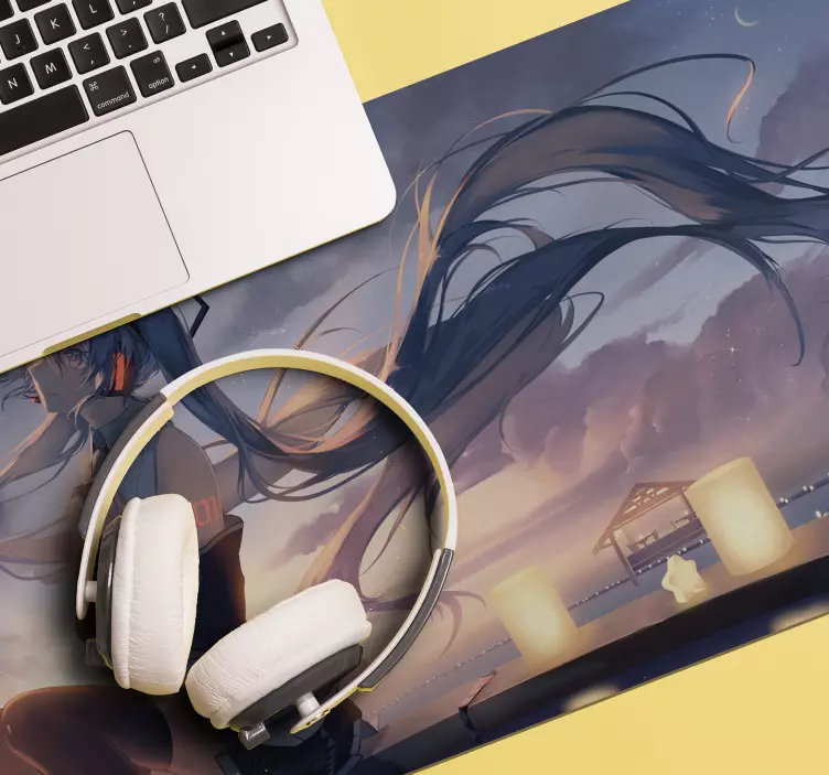 Anime žaidimų mergaičių pelės kilimėlis - „Tenstickers“