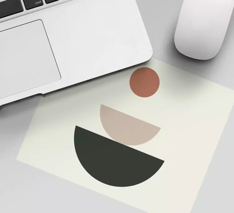 Fontanas abstraktus geometrinis meno pelės kilimėlis - „Tenstickers“