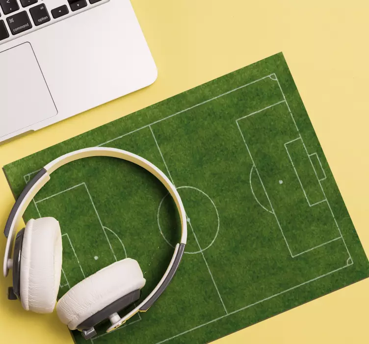 Futbolo lauko pasaulio žemėlapis pelės kilimėlis - „Tenstickers“