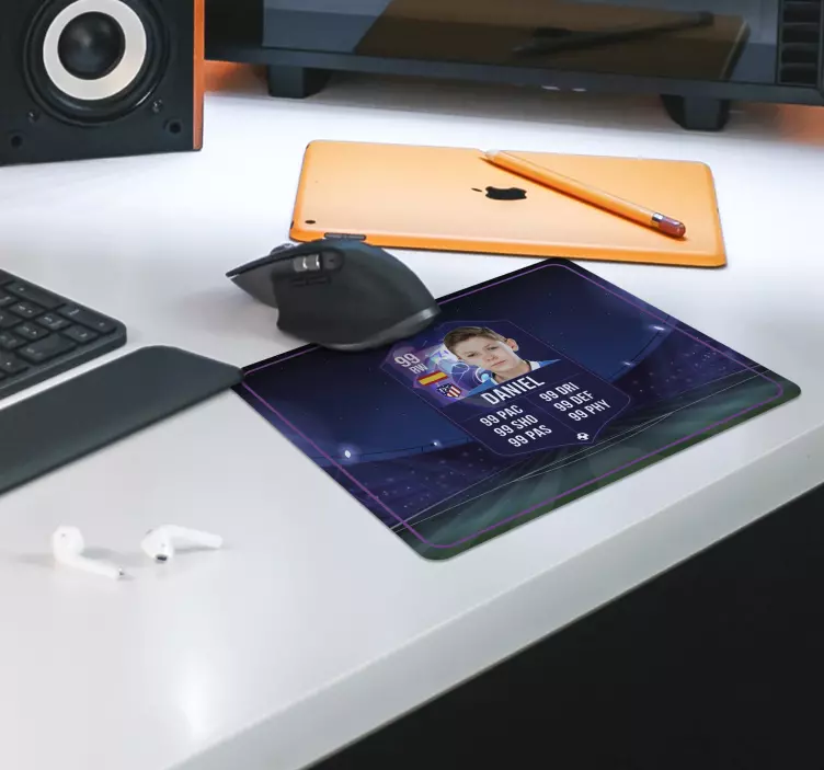 Futbolo žaidėjo kortelė žaidimų pelės kilimėliai - „Tenstickers“