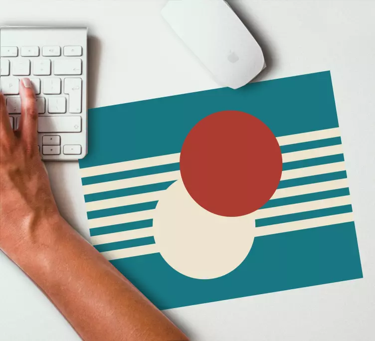 Geometrinė apskritimo kompozicija modernus pelės kilimėlis - „Tenstickers“