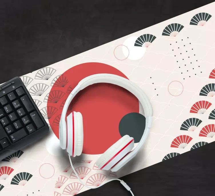 Geometriniai japoniški pelės kilimėlių modeliai - „Tenstickers“