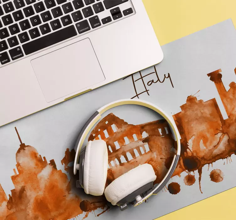 Graži italijos panorama originalus pelės kilimėlis - „Tenstickers“