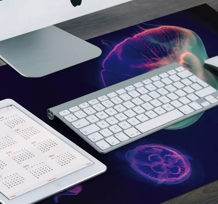 įvairiaspalvių medūzų žuvų pelės kilimėlis - „Tenstickers“