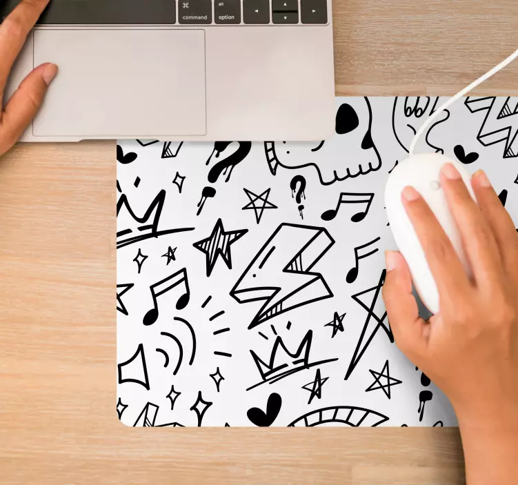 šaunūs ženklų modeliai, pelės stalo padekliukai modeliai - „Tenstickers“