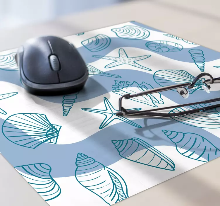 Kriauklių modeliai kriauklės pelės kilimėlis - „Tenstickers“