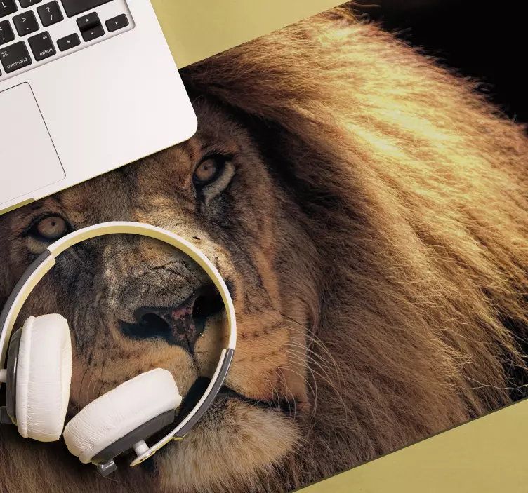 Liūto nuotraukos originalus pelės kilimėlis - „Tenstickers“
