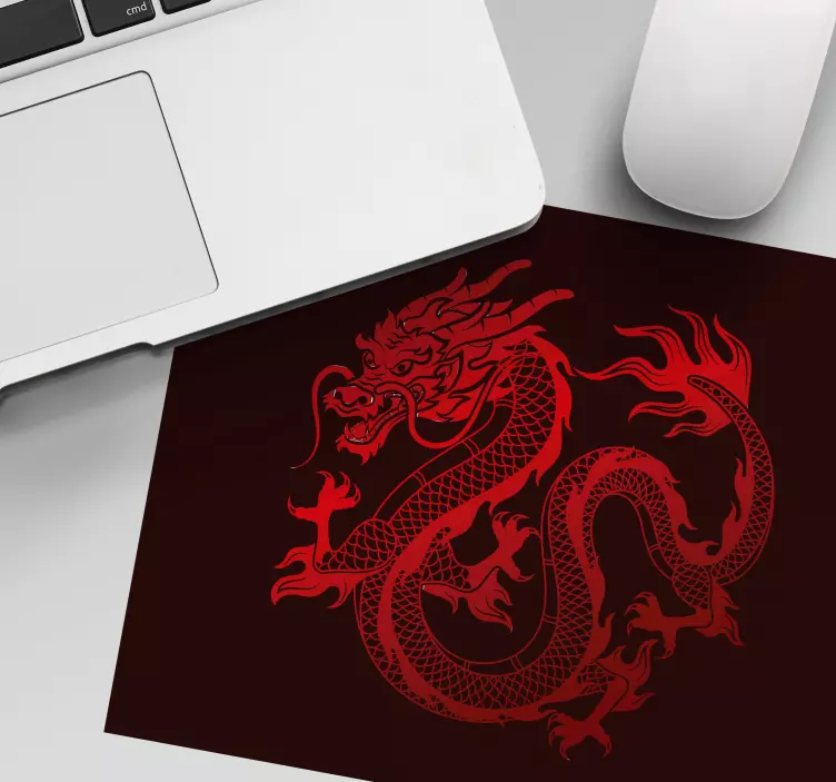 „red dragon“ žaidimų pelės kilimėlis - „Tenstickers“