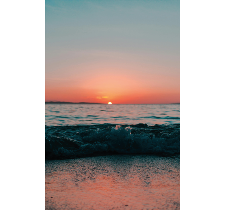 Saulėlydis paplūdimyje zaliuzes vonios kambariui - „Tenstickers“