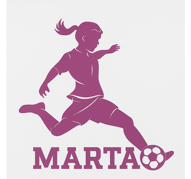 Mergina futbolininkė Roletai vaiku kambariui - „Tenstickers“