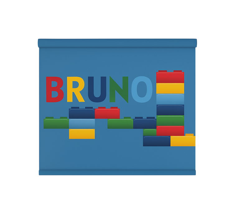 Spalvingi žaisliniai blokeliai Roletai vaiku kambariui - „Tenstickers“