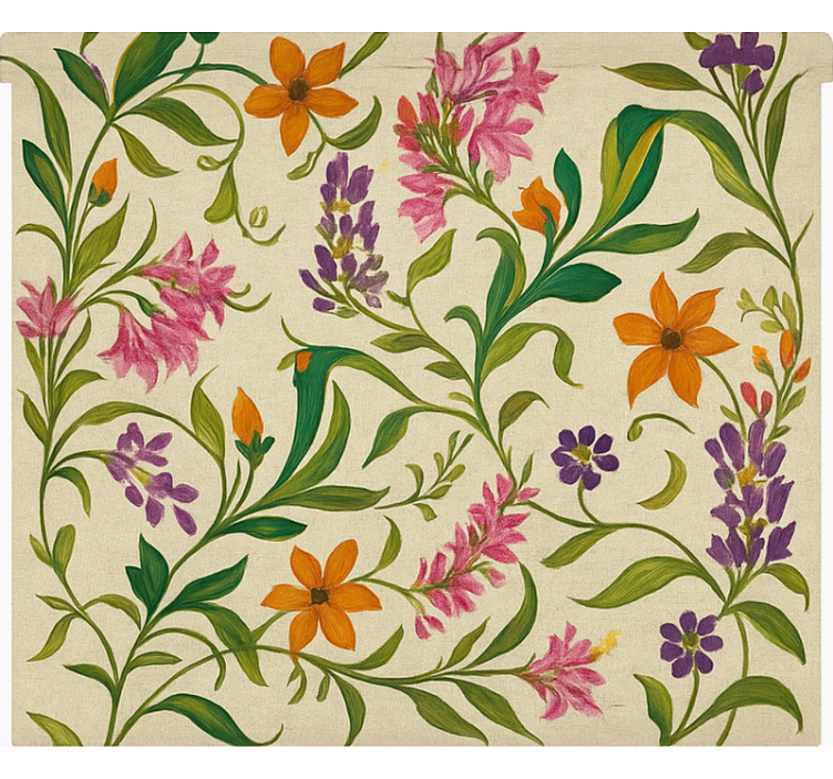 Puošnūs gėlių vijokliai Roletai virtuvei - „Tenstickers“