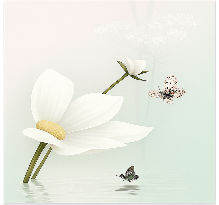 Eterinių ramunėlių atspindžiai Roletai virtuvei - „Tenstickers“