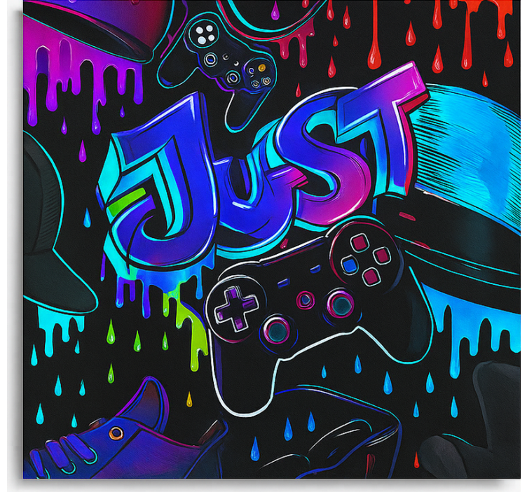 3d tiesiog žaidimų valdiklis Roletai moksiukas - „Tenstickers“