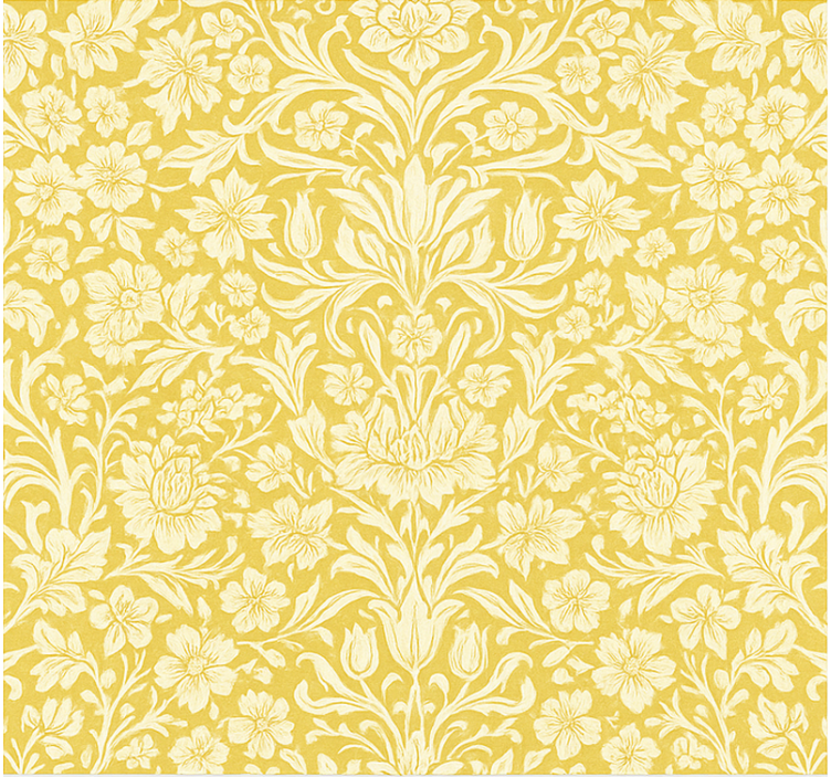 Roletai valgomasis geltonų mandalų gėlės - „Tenstickers“