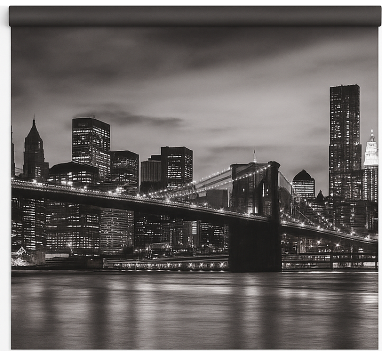 Roletai biuras naktinis miestas - „Tenstickers“