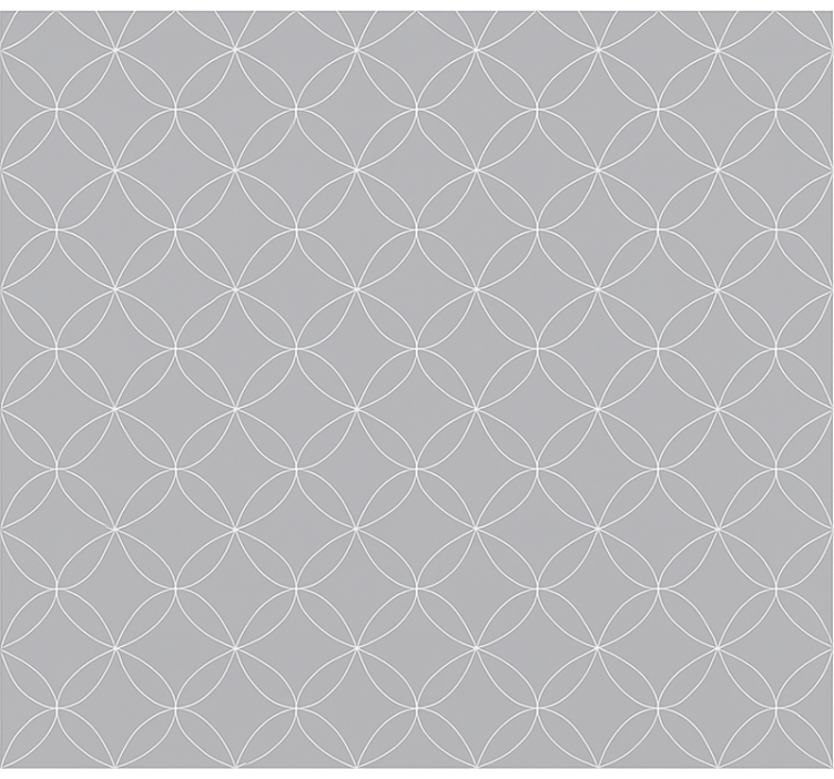 Roletai šiaurietiškas pilkų geometrinių abstrakčių gėlių - „Tenstickers“