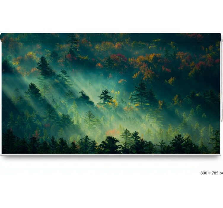 Roletai medžiai paniuręs miškas - „Tenstickers“