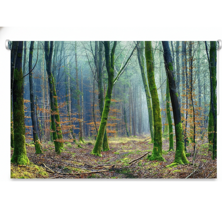 Roletai medžiai rūkuotas miškas japandi - „Tenstickers“